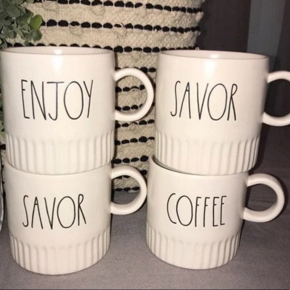 Rae Dunn Ridgeline Mug Bundle of 4 | NWT